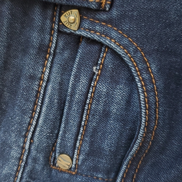 KUT FROM KLOTH DARK BLUE JEANS SIZE 6 - Picture 4 of 10